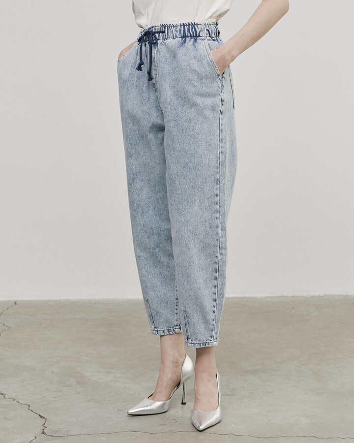 Açık mavi Slouchy Jean