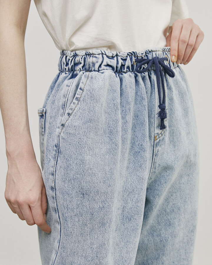 Açık mavi Slouchy Jean