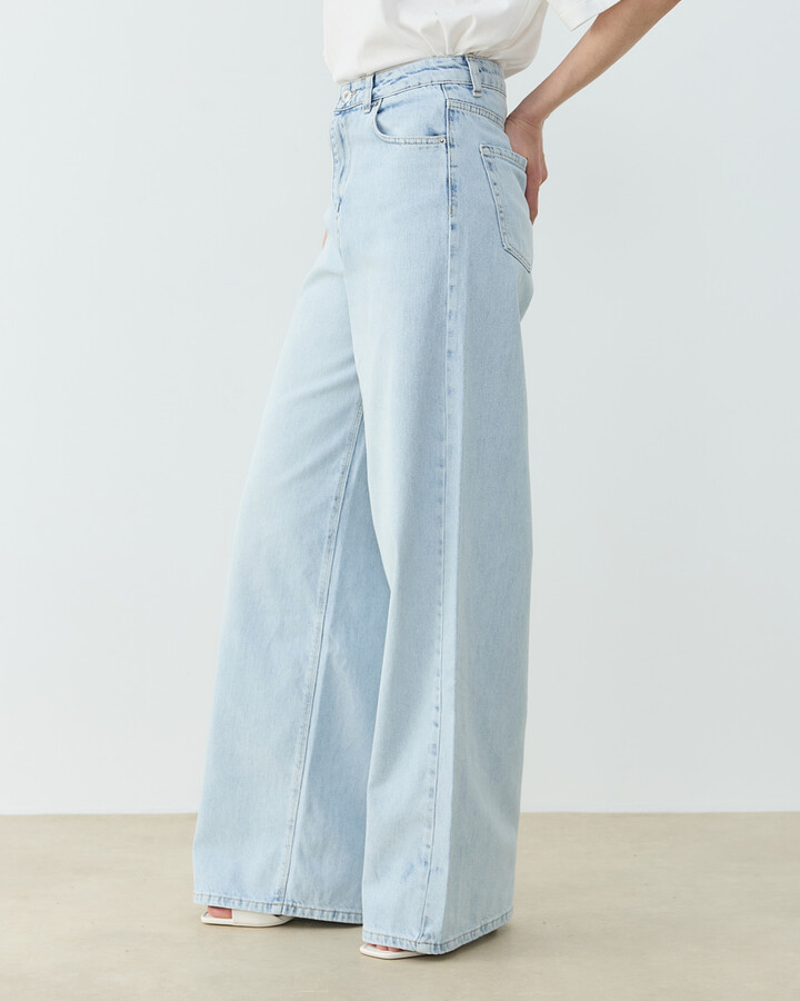 Baggy Fit Jean Açık Mavi