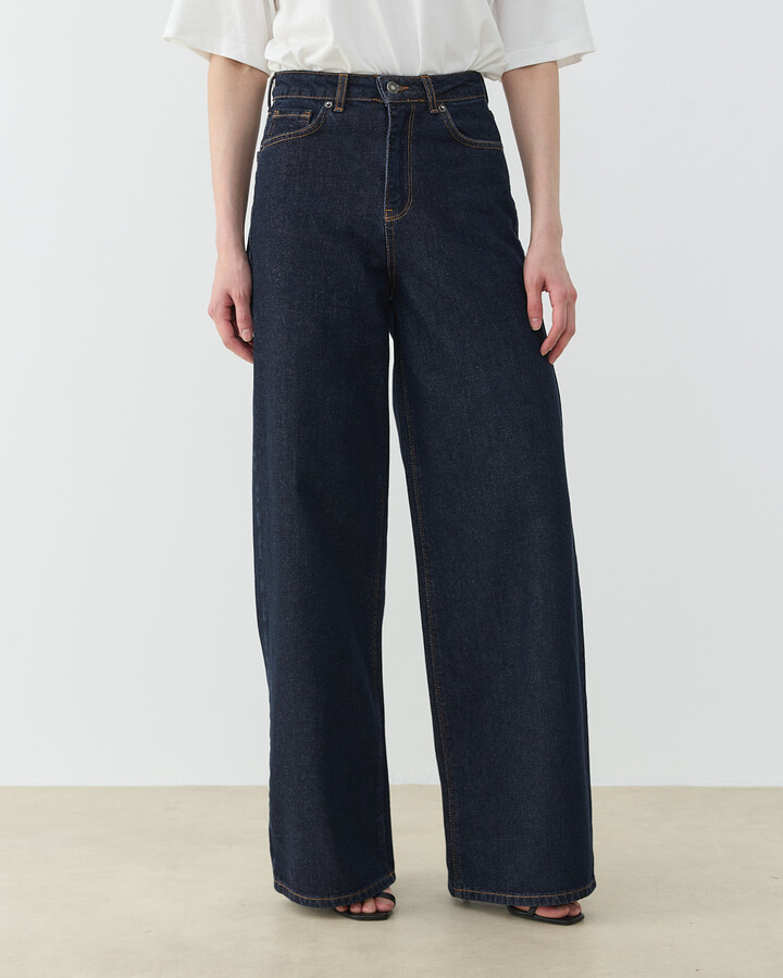 Baggy Fit Jean Koyu Lacivert