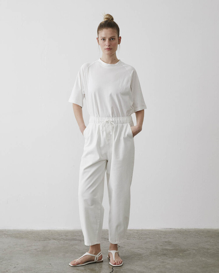Beyaz Slouchy Jean