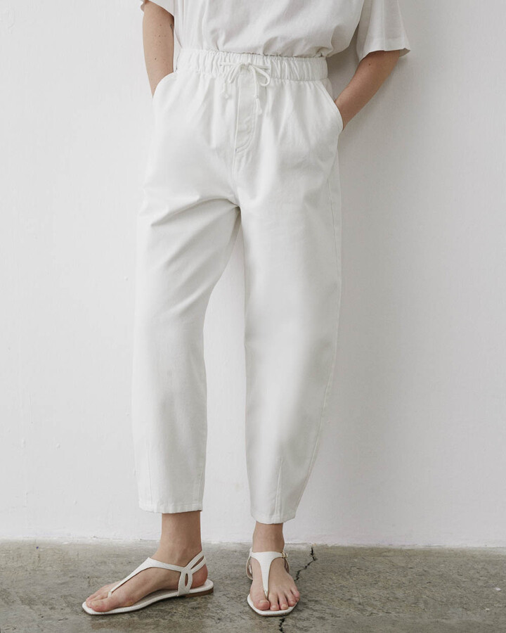 Beyaz Slouchy Jean