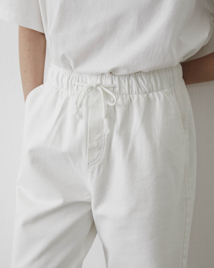 Beyaz Slouchy Jean