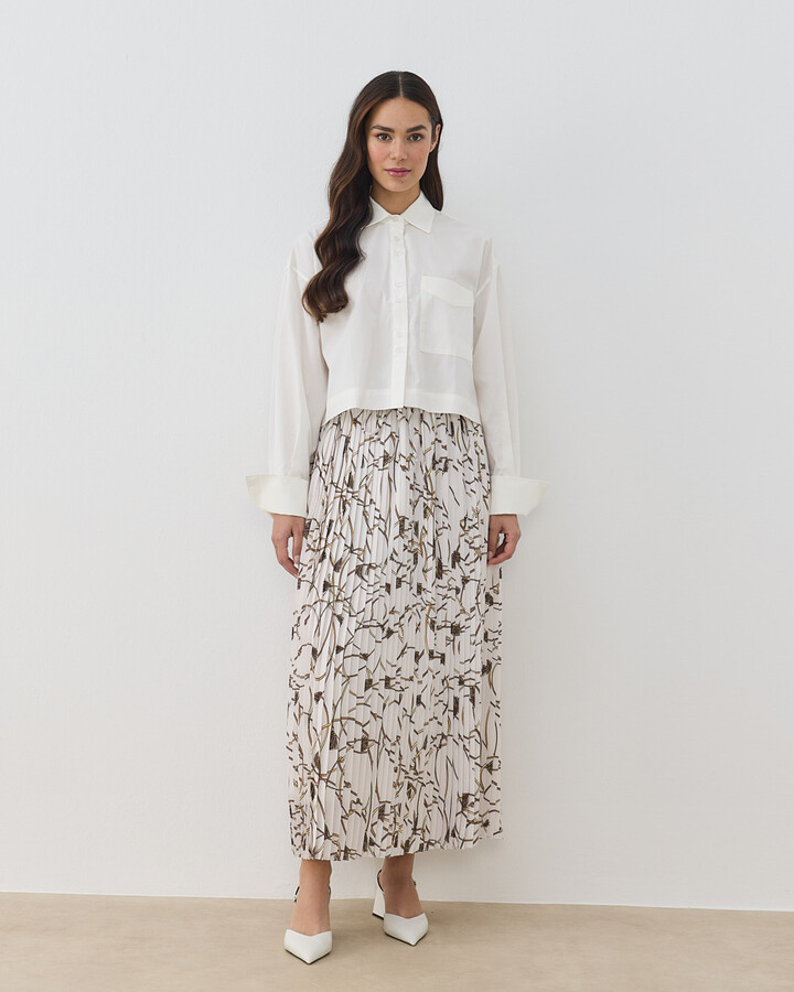 Desenli Pilise Etek Fringe