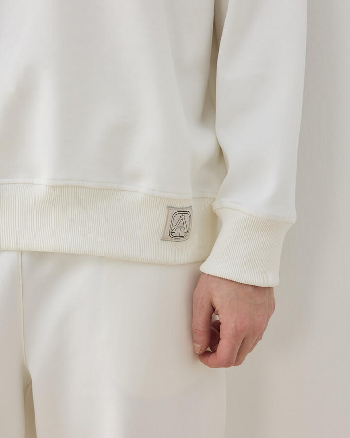 Erkek Premium Doubleface Oversize Sweat Ekru