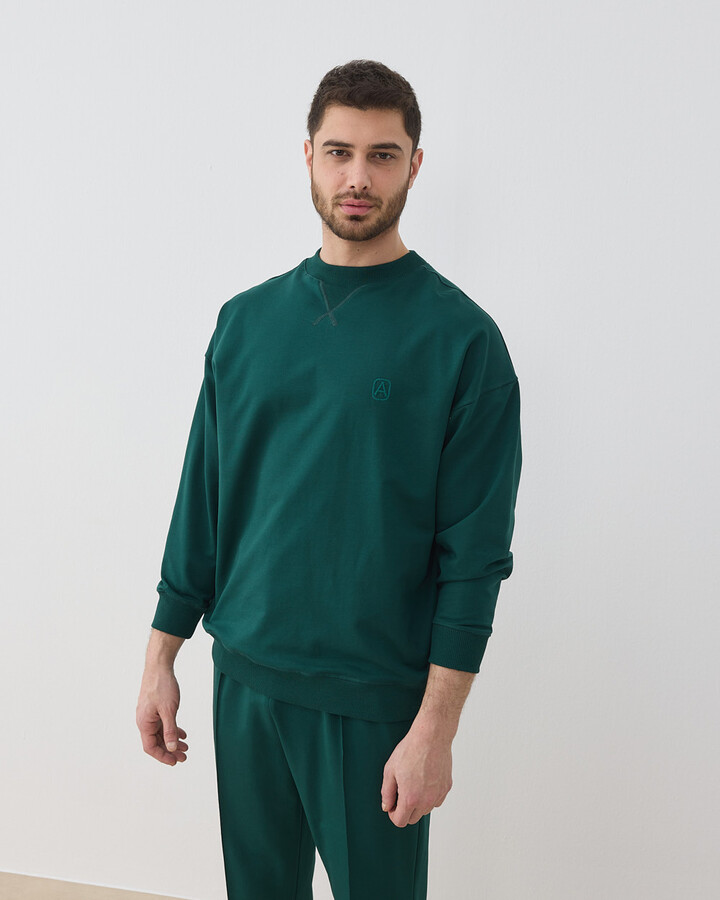 Erkek İki İplik Must Have Sweat Yeşil