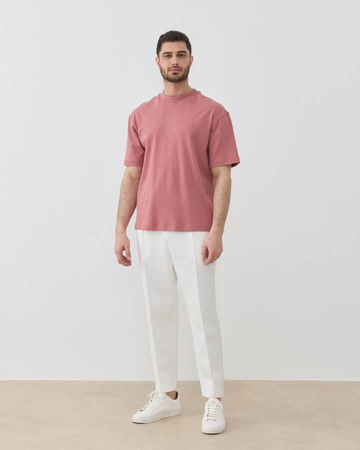 Erkek Penye İnterlok Smart Tshirt Blush Pembe