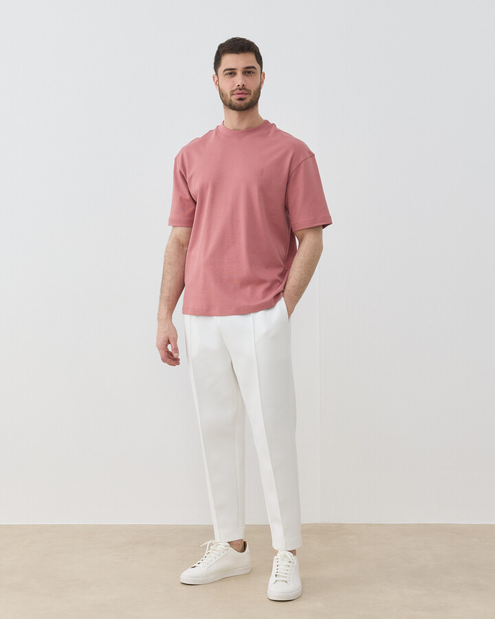 Erkek Penye İnterlok Smart Tshirt Blush Pembe