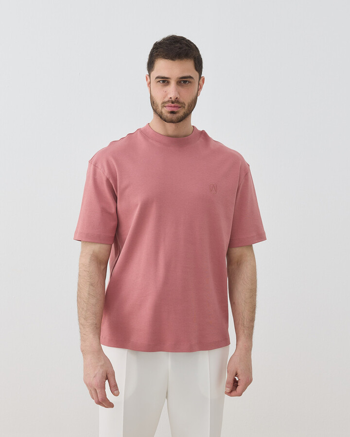Erkek Penye İnterlok Smart Tshirt Blush Pembe