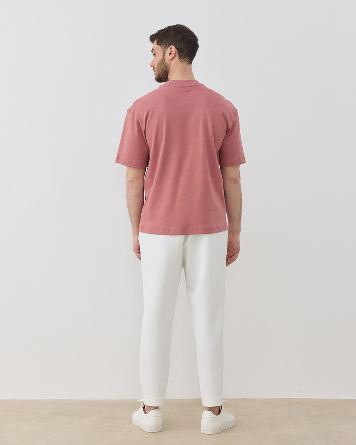 Erkek Penye İnterlok Smart Tshirt Blush Pembe