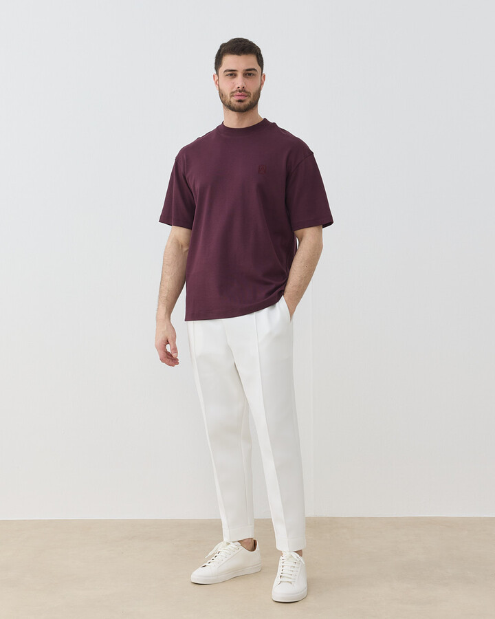 Erkek Penye İnterlok Smart Tshirt Bordo