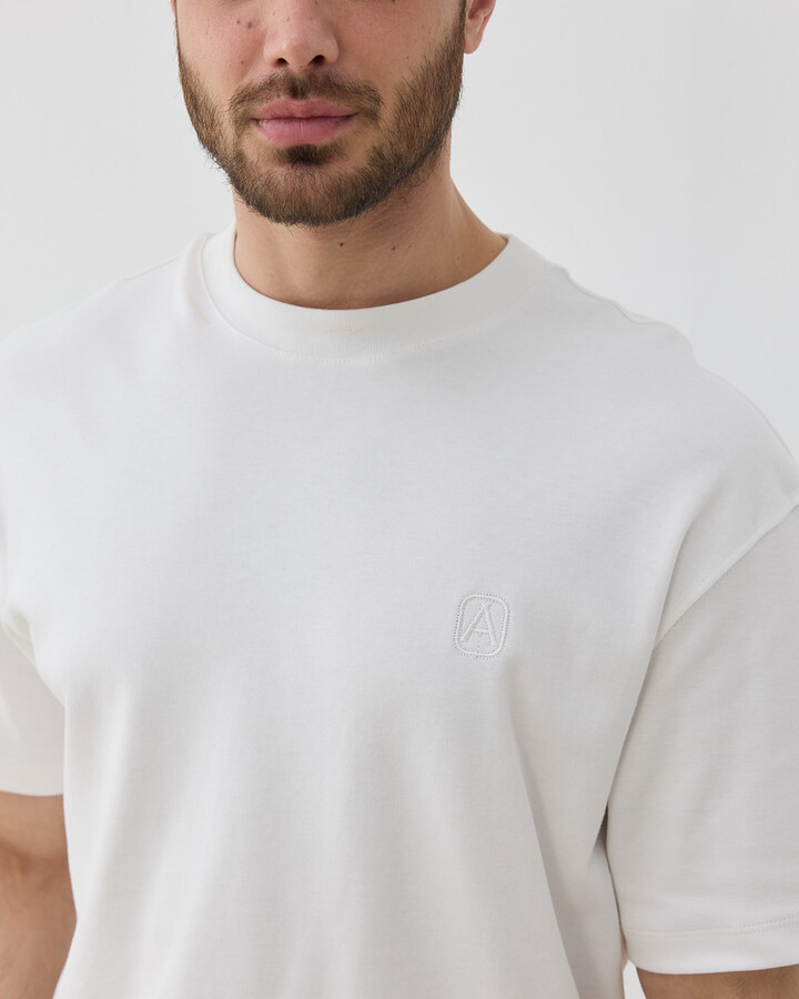 Erkek Penye İnterlok Smart Tshirt Ekru