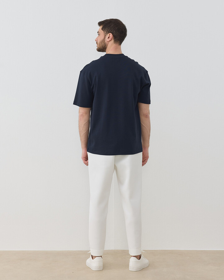 Erkek Penye İnterlok Smart Tshirt Lacivert