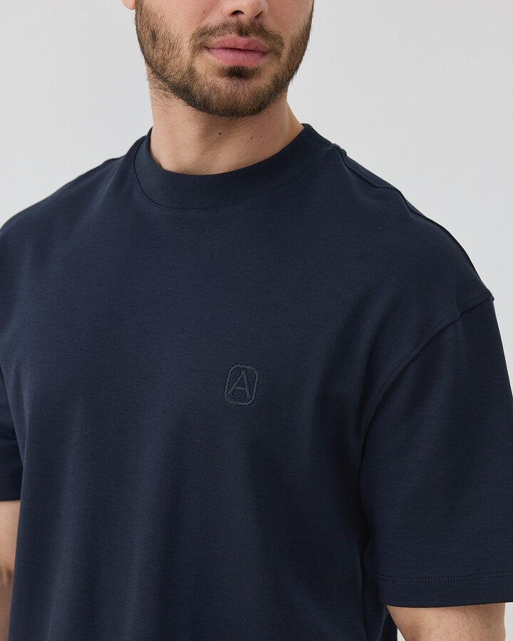 Erkek Penye İnterlok Smart Tshirt Lacivert