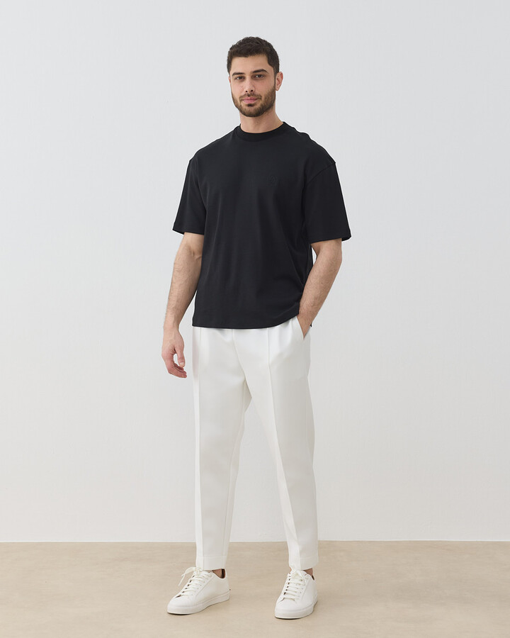 Erkek Penye İnterlok Smart Tshirt Siyah