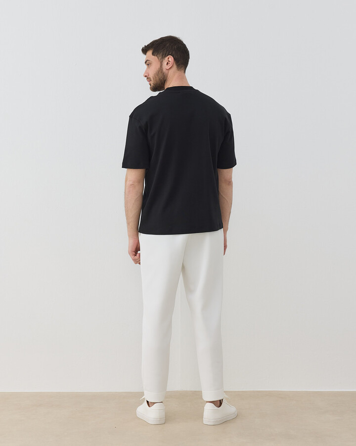 Erkek Penye İnterlok Smart Tshirt Siyah