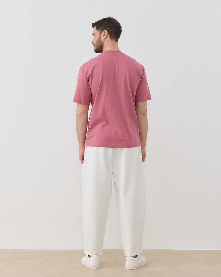 Erkek Süprem Over Tshirt Pembe