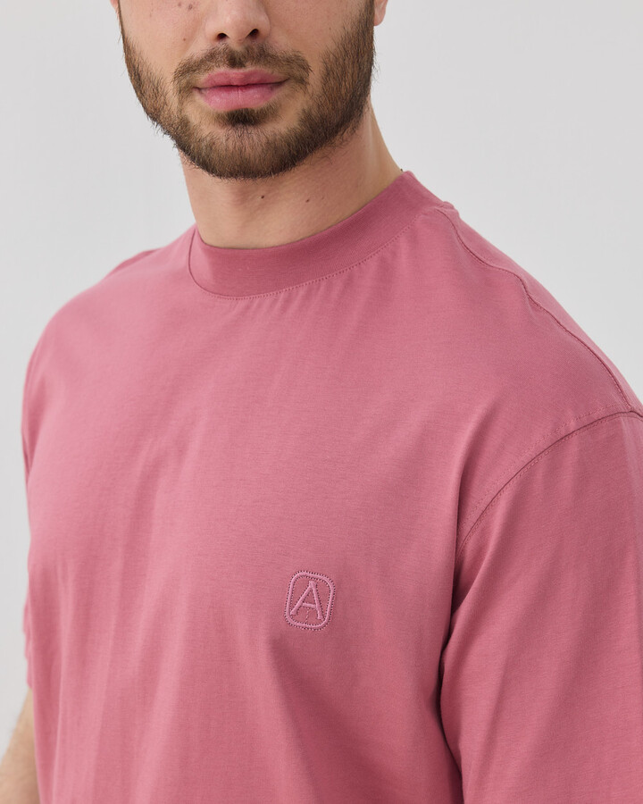 Erkek Süprem Over Tshirt Pembe