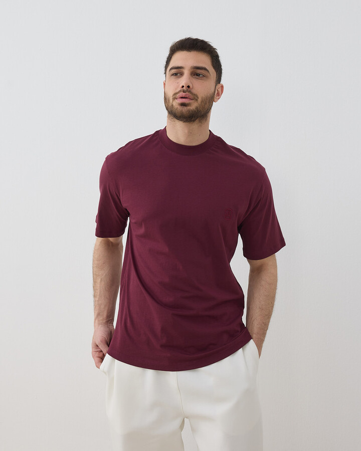 Erkek Süprem Smart Tshirt Bordo