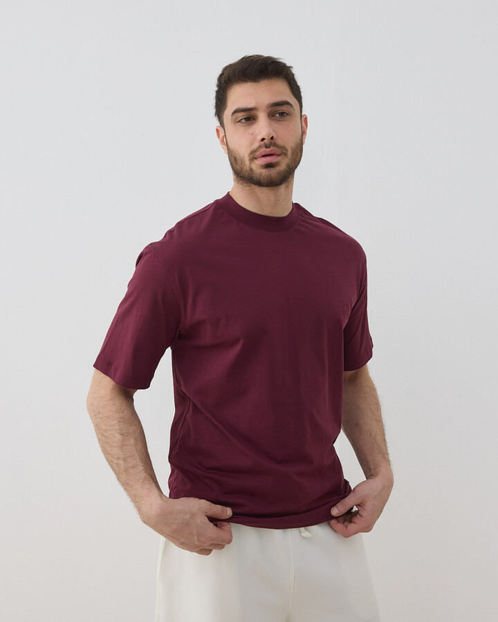Erkek Süprem Smart Tshirt Bordo