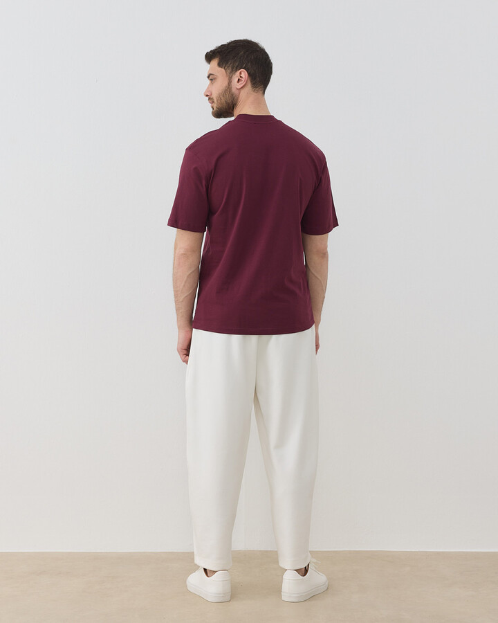 Erkek Süprem Smart Tshirt Bordo