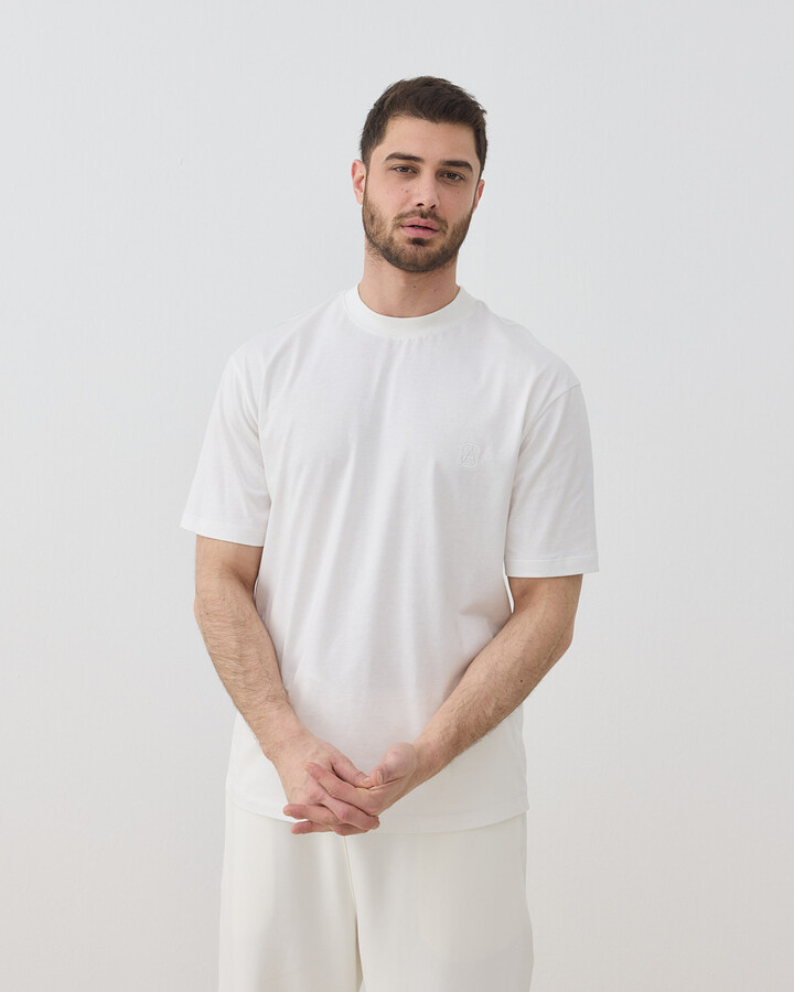 Erkek Süprem Smart Tshirt Ekru