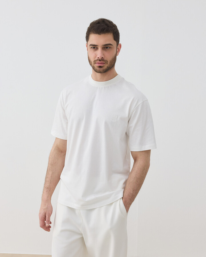 Erkek Süprem Smart Tshirt Ekru