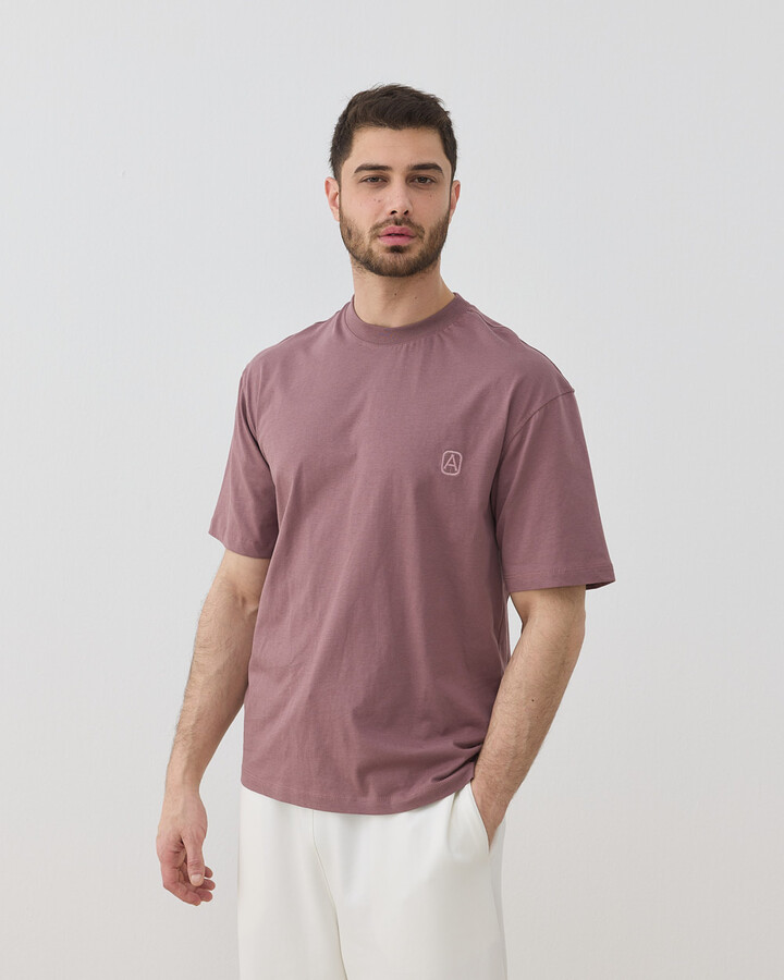 Erkek Süprem Smart Tshirt Tozlu Mürdüm