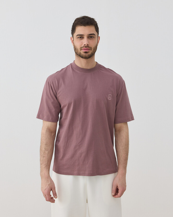 Erkek Süprem Smart Tshirt Tozlu Mürdüm
