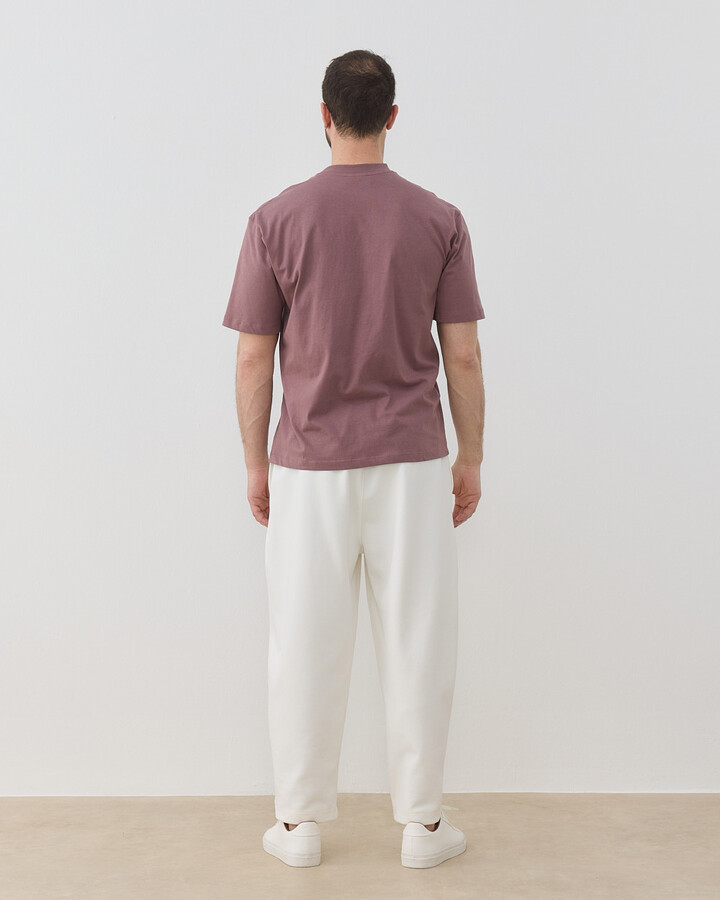 Erkek Süprem Smart Tshirt Tozlu Mürdüm