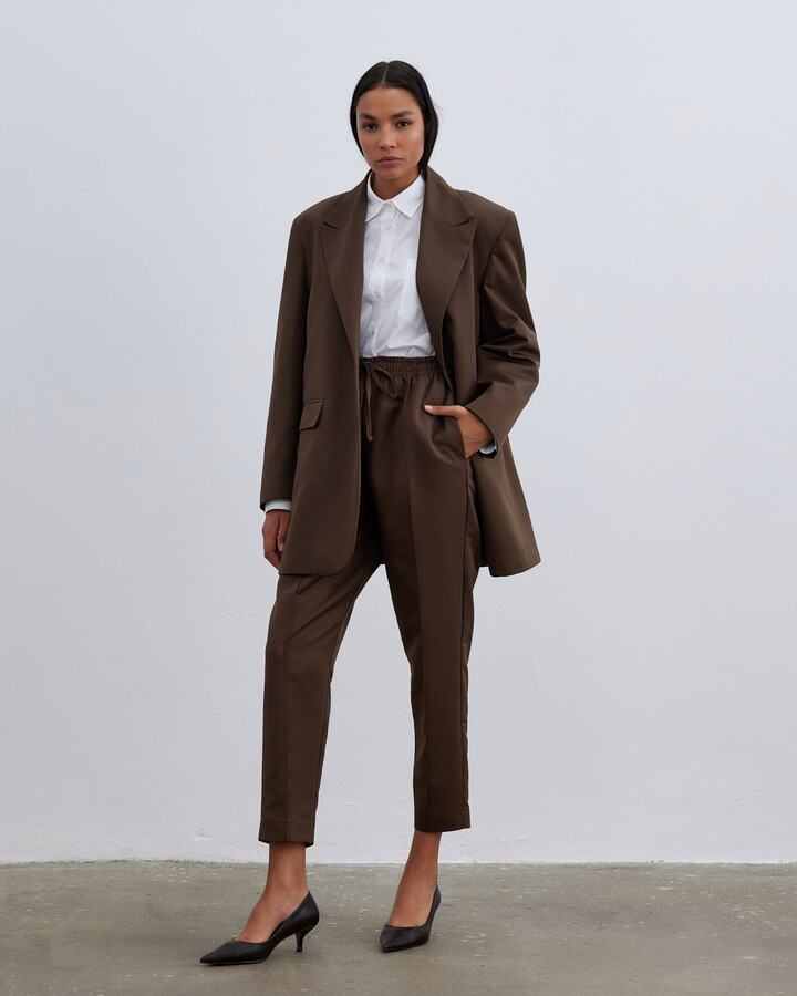 Fırsat Oversize Dad Blazer Ceket Kahve