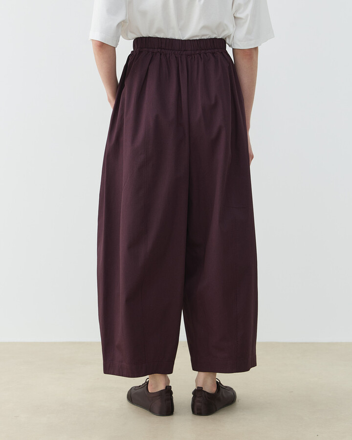 Gabardin Yanı Ekli Ekstra Barrel Fit Bol Pantolon Bordo