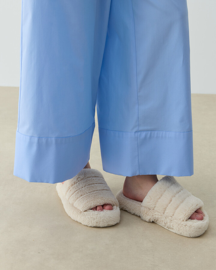 Gömlekli Pijama Takım Mavi