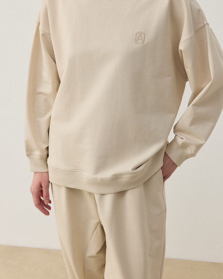 İki İplik Must Have Sweat Krem