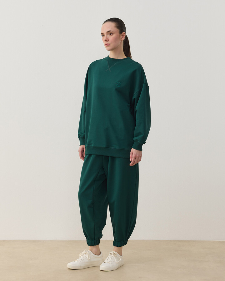 İki İplik Must Have Sweat Yeşil