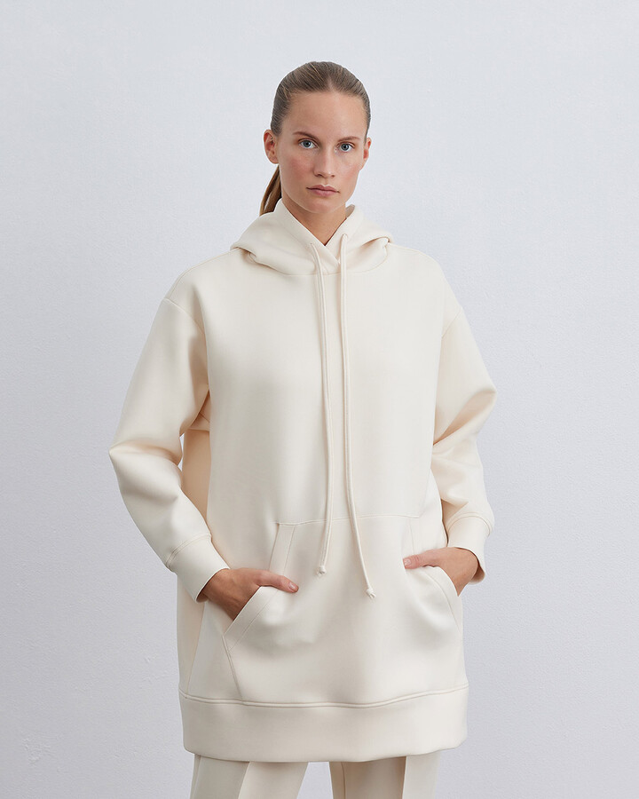 Kemik Puf Kapüşonlu Sweatshirt