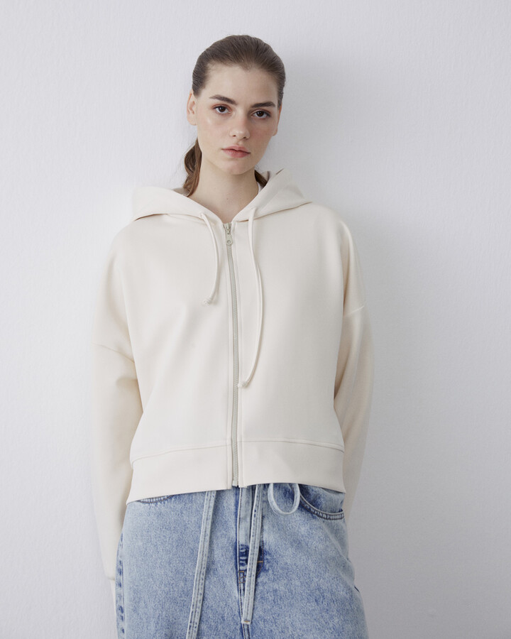 Kemik Scuba Kısa Kapüşonlu Sweatshirt