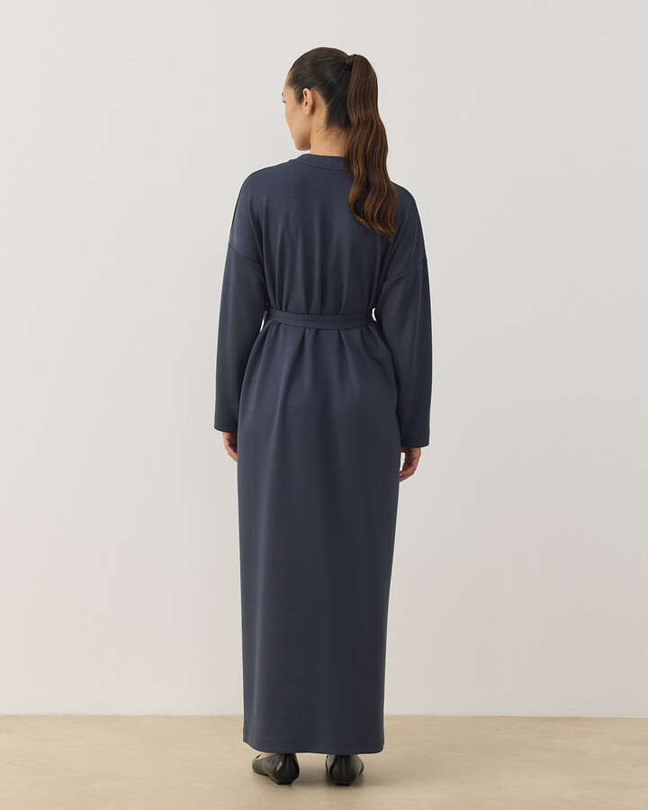 Modal Soft Touch Basic Elbise Füme