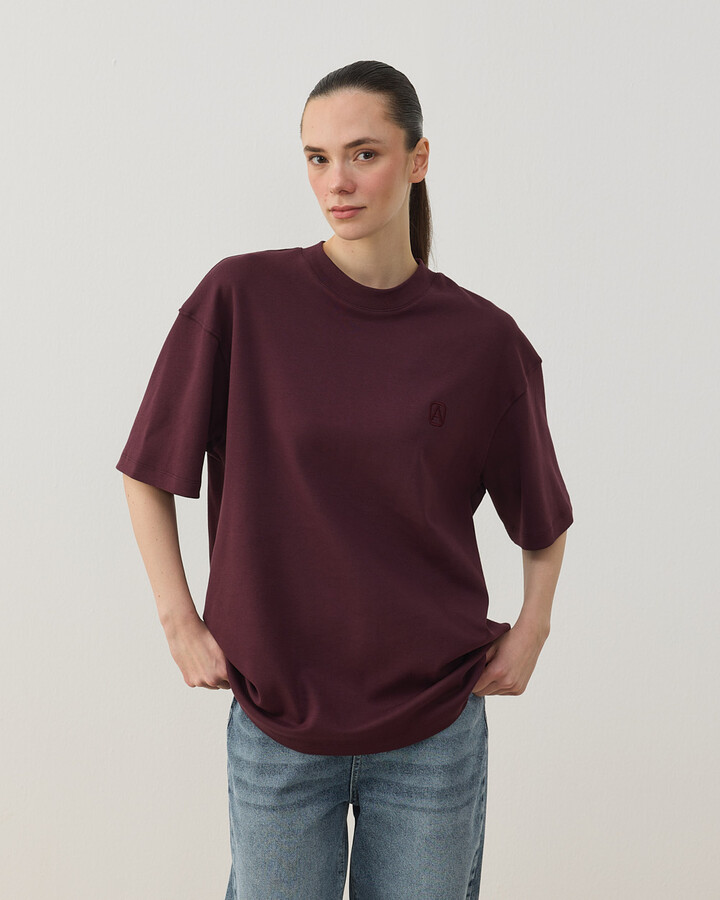 Penye İnterlok Smart Tshirt Bordo