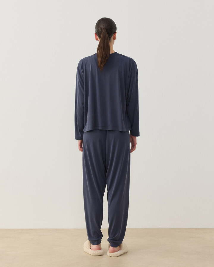 Penye Jogger Pijama Takımı Füme