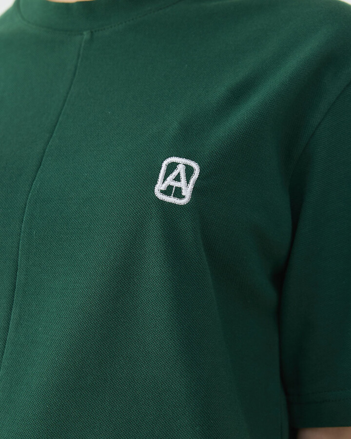 Pike Basic Detaylı Tshirt Yeşil