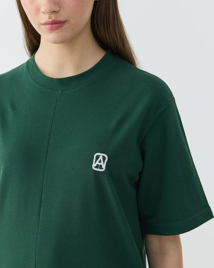 Pike Basic Detaylı Tshirt Yeşil