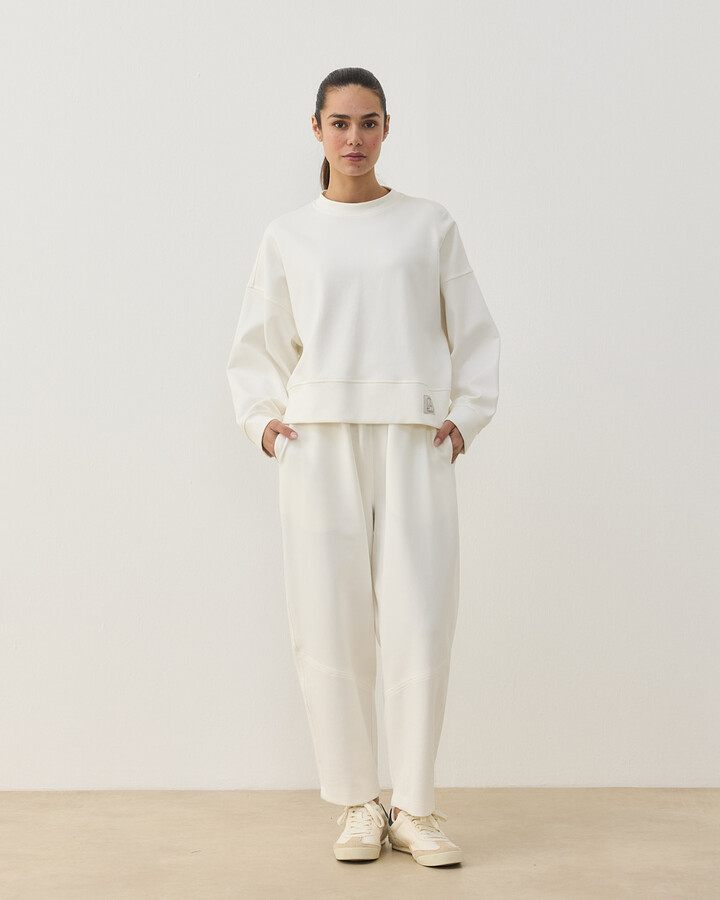 Premium Doubleface Mini Sweat Ekru