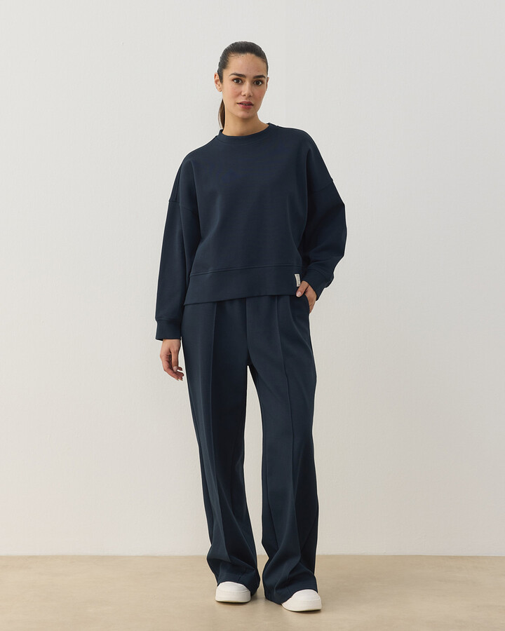 Premium Doubleface Mini Sweat Lacivert