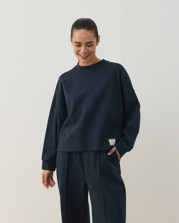 Premium Doubleface Mini Sweat Lacivert