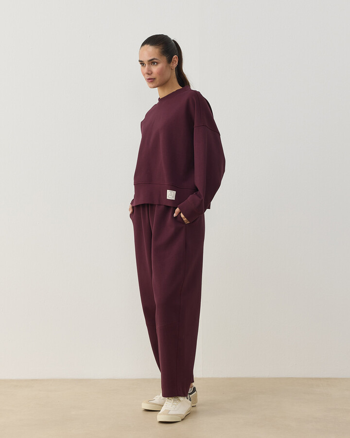 Premium Doubleface Mini Sweat Mürdüm