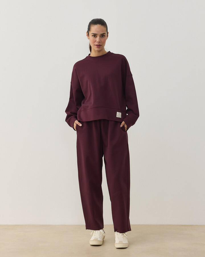 Premium Doubleface Mini Sweat Mürdüm