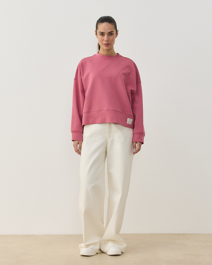 Premium Doubleface Mini Sweat Pembe