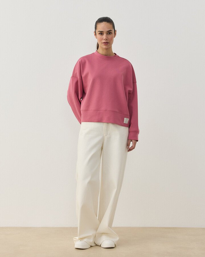 Premium Doubleface Mini Sweat Pembe