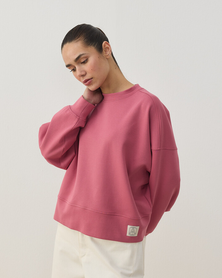 Premium Doubleface Mini Sweat Pembe